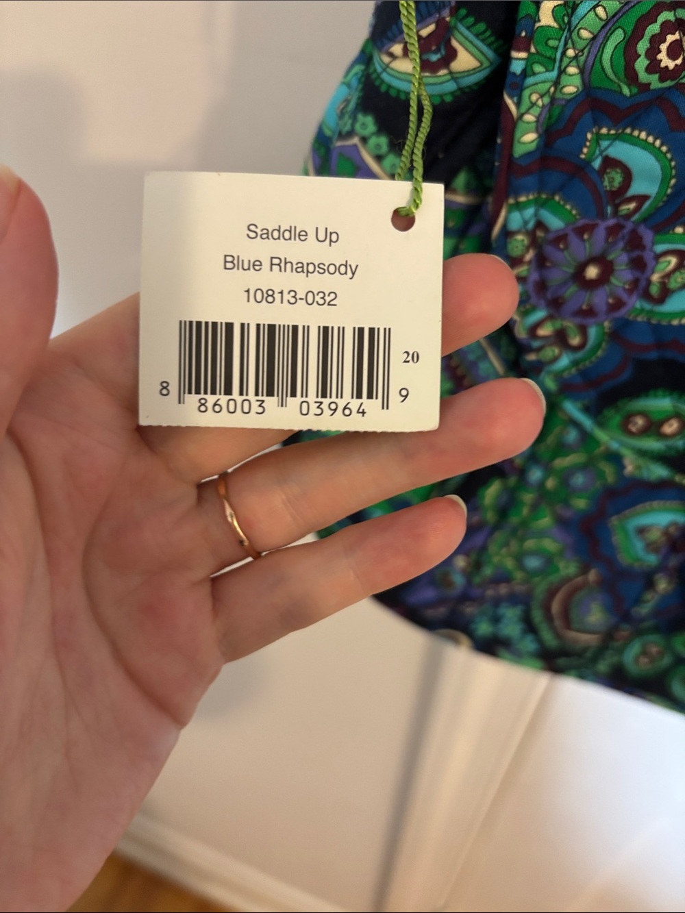 Vera Bradley Saddle Up in Blue Rhapsody - Picture 2 of 7